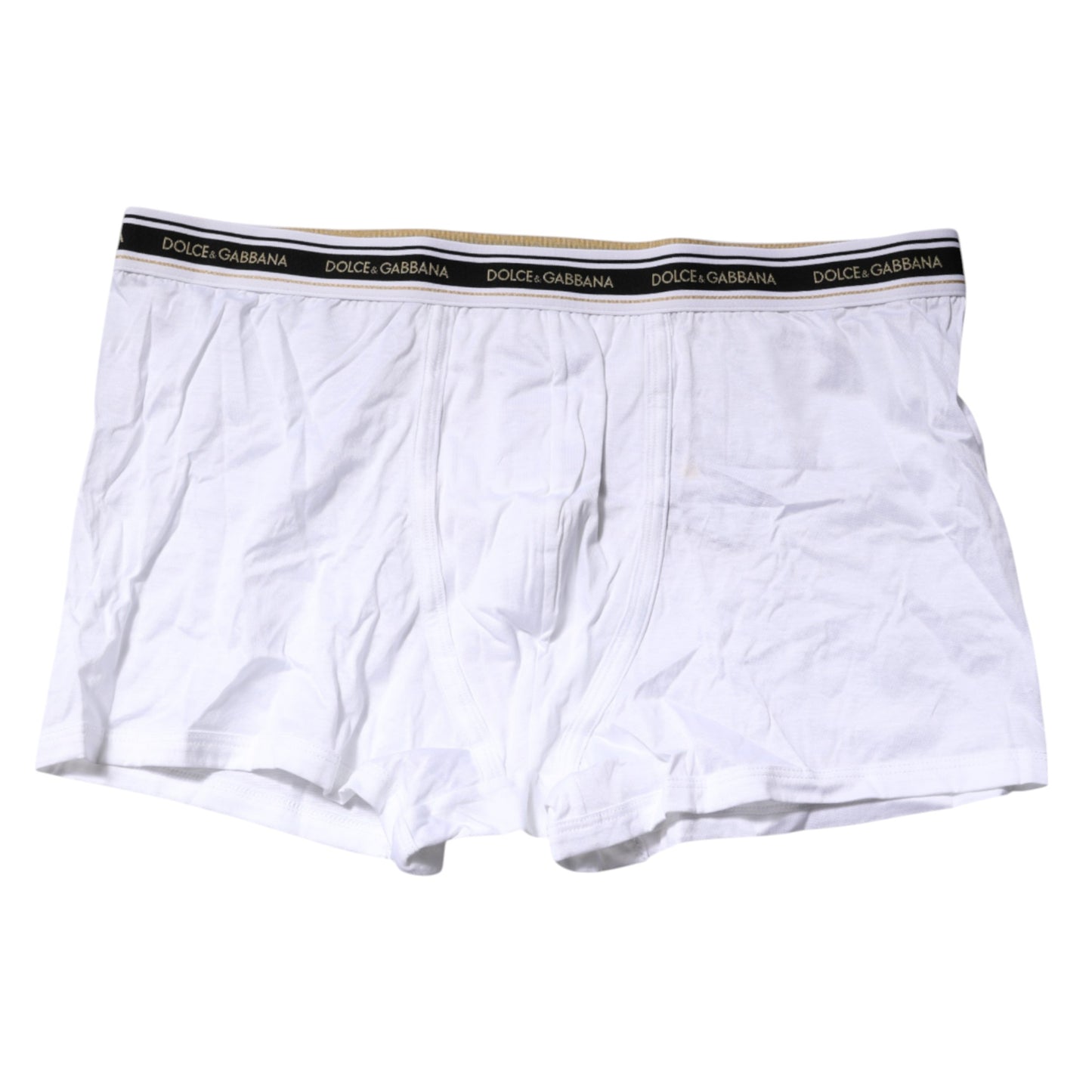 Dolce &amp; Gabbana White Cotton Stretch Regular Boxer Underwear