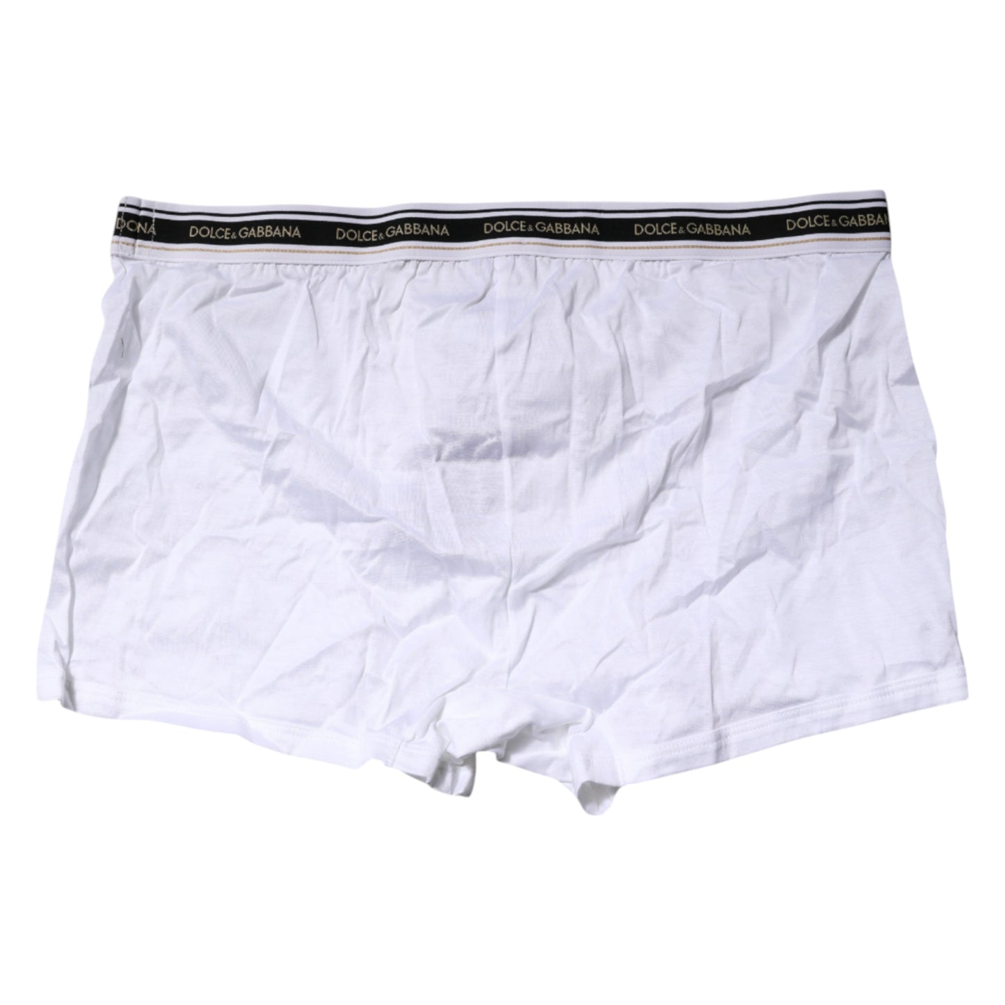 Dolce &amp; Gabbana White Cotton Stretch Regular Boxer Underwear