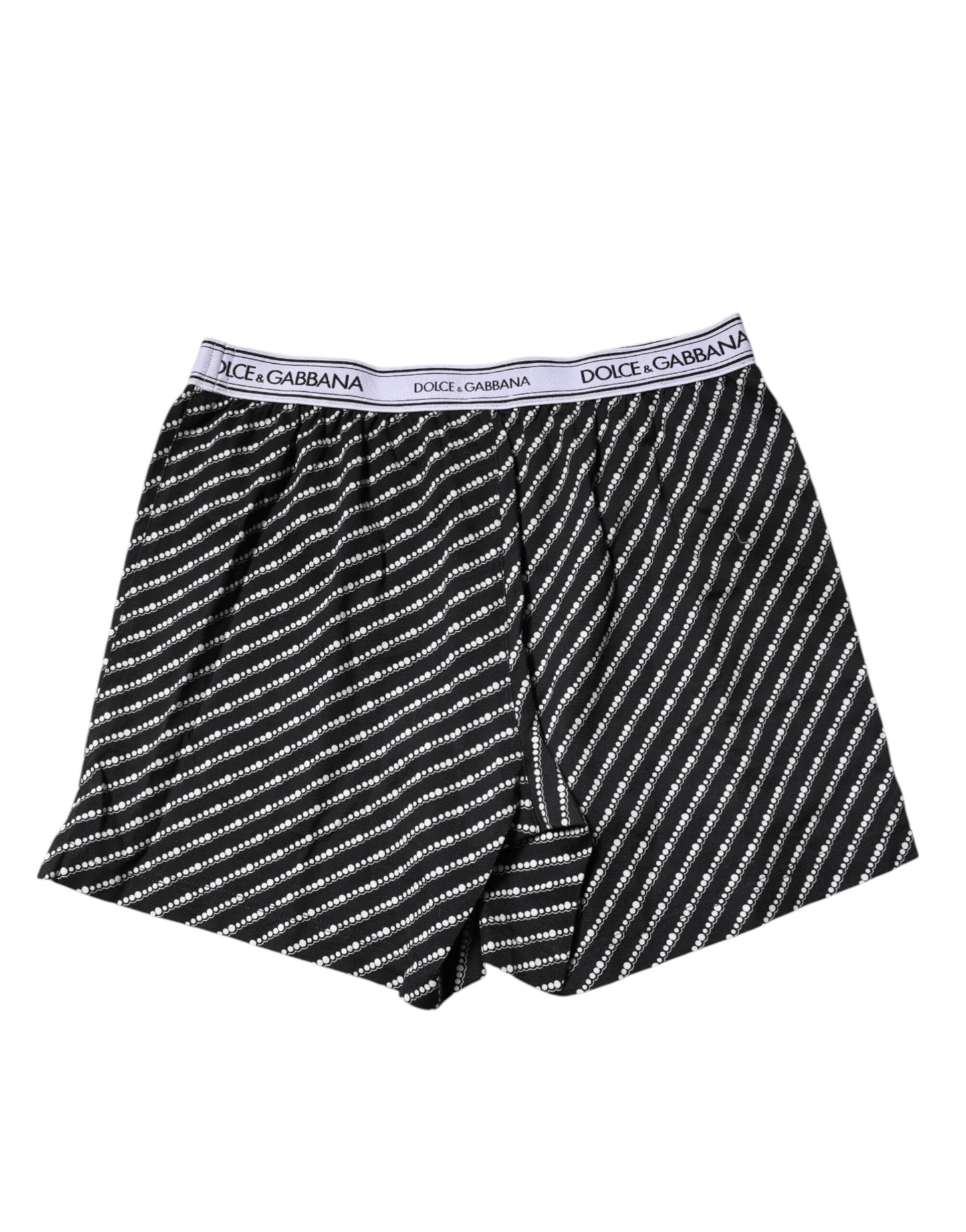 Boxer Dolce &amp; Gabbana en coton noir et blanc pour homme