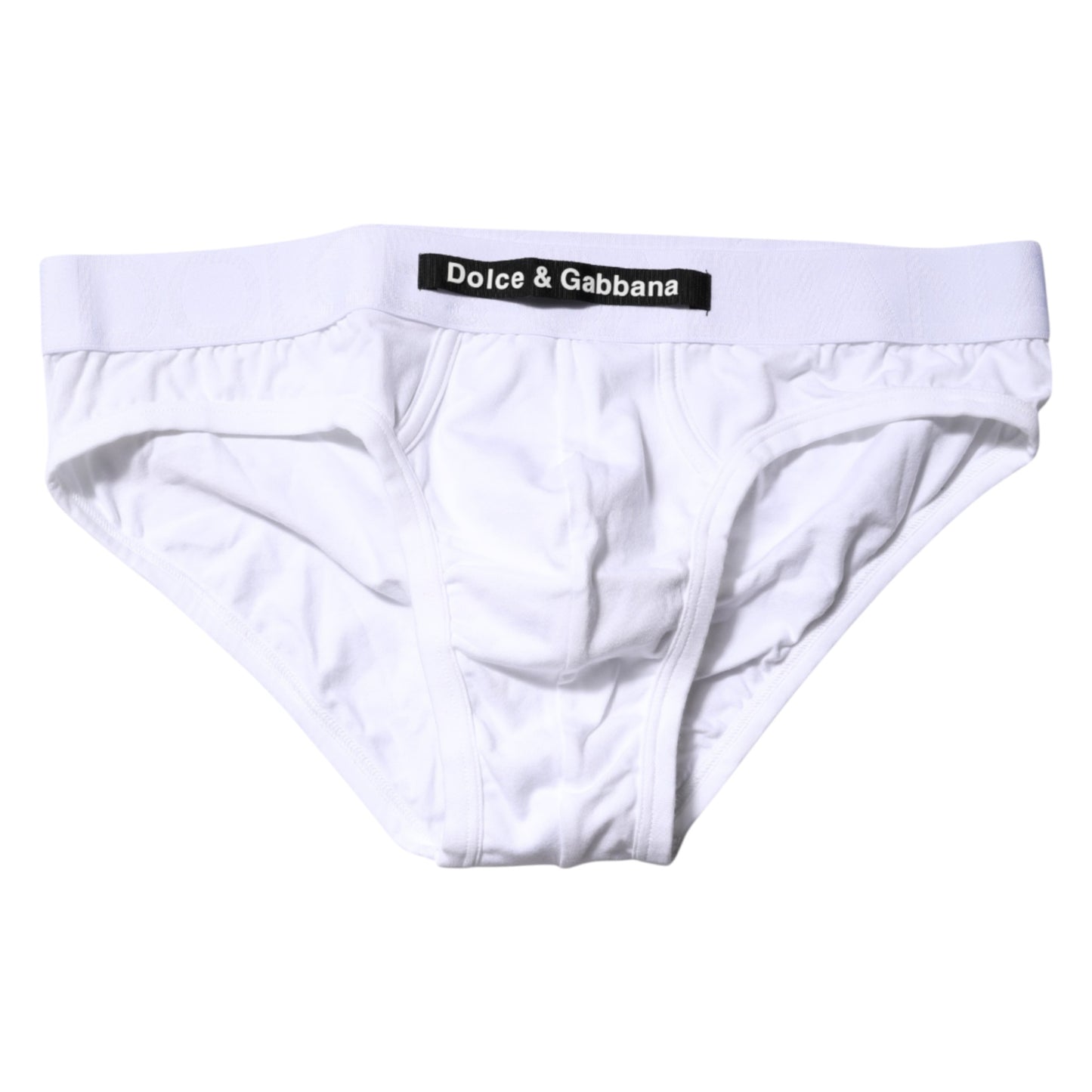 Dolce &amp; Gabbana White Cotton Stretch Regular Brief Underwear