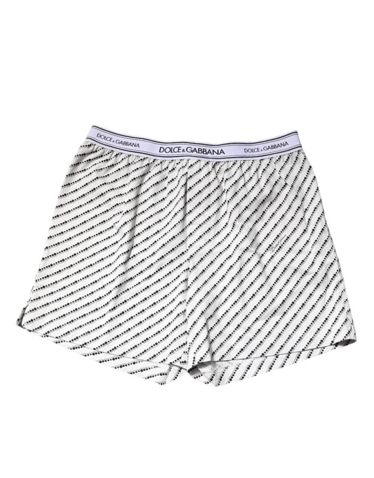 Boxer classique Dolce &amp; Gabbana à motifs blancs et noirs