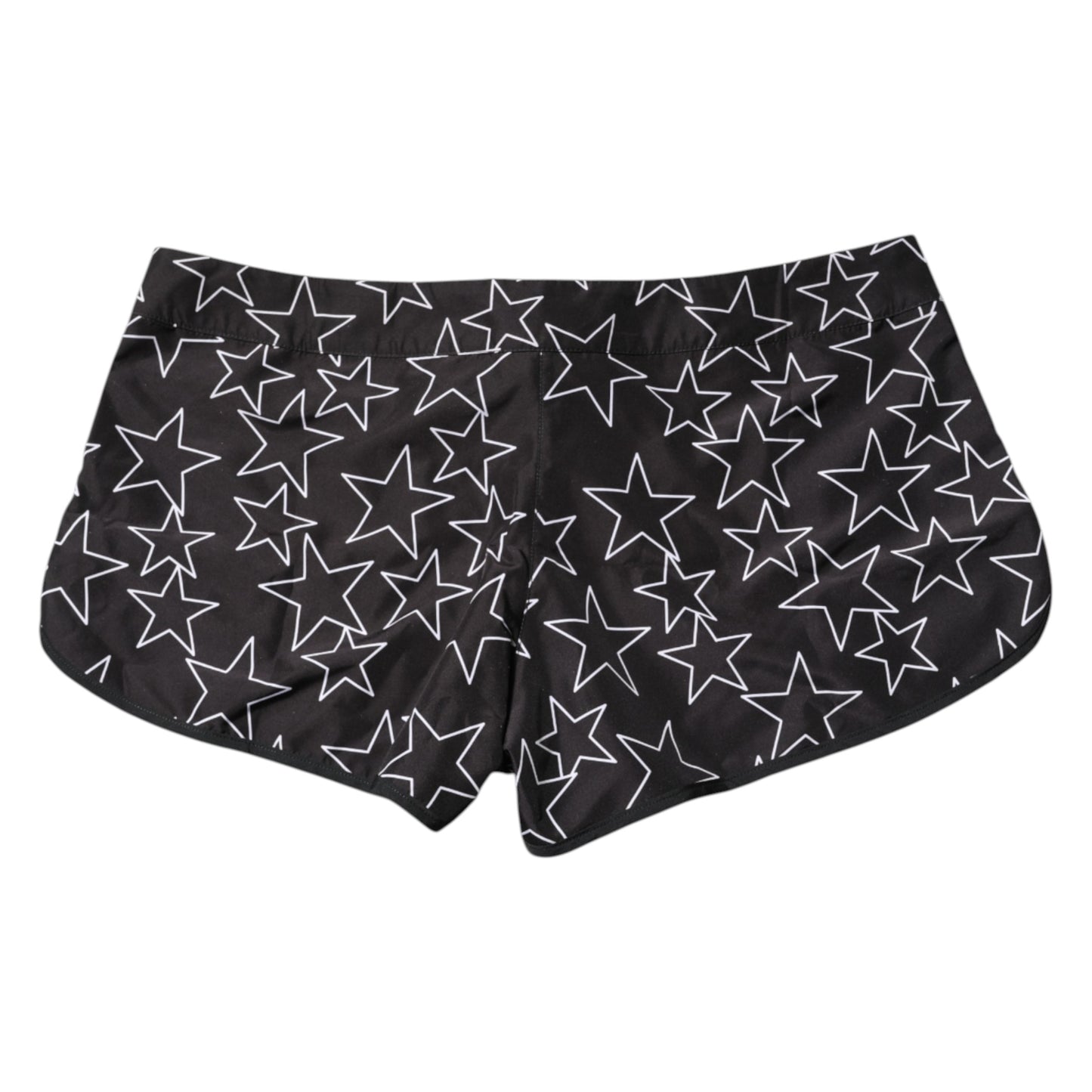 Maillot de bain short de plage imprimé étoiles noires Dolce &amp; Gabbana