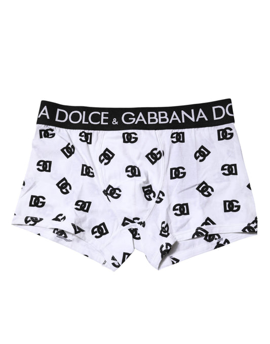 Boxer classique Dolce &amp; Gabbana à logo blanc