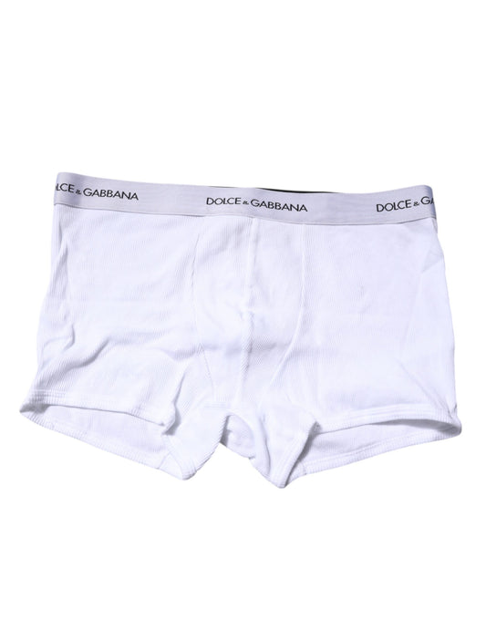 Boxer classique Dolce &amp; Gabbana à logo blanc