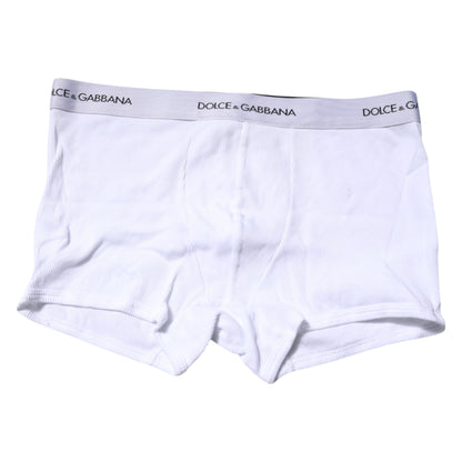 Boxer classique Dolce &amp; Gabbana à logo blanc
