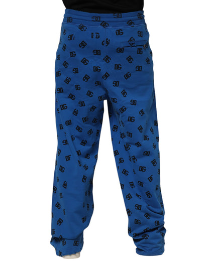 Pantalon de jogging Dolce &amp; Gabbana à imprimé logo bleu pour homme