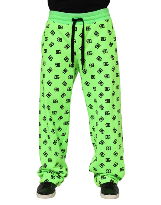 Pantalon de jogging Dolce &amp; Gabbana à logo vert pour homme