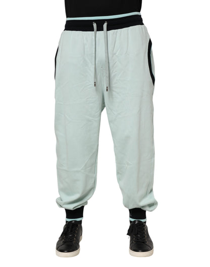 Pantalon de jogging en coton vert clair Dolce &amp; Gabbana pour homme