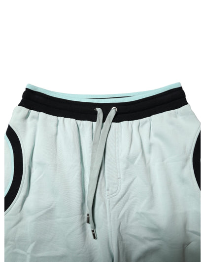 Pantalon de jogging en coton vert clair Dolce &amp; Gabbana pour homme