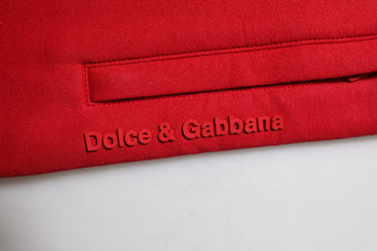 Pantalon de jogging en coton rouge avec logo Dolce &amp; Gabbana pour homme