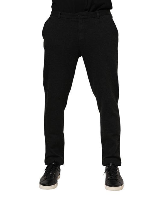 Pantalon habillé en viscose gris foncé Dolce &amp; Gabbana pour homme