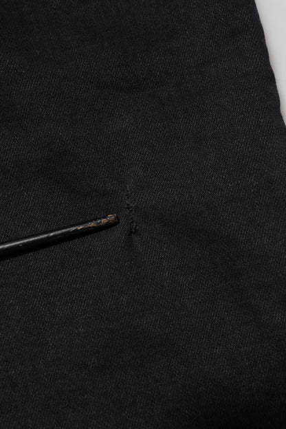 Jean en denim noir avec plaque logo Dolce &amp; Gabbana