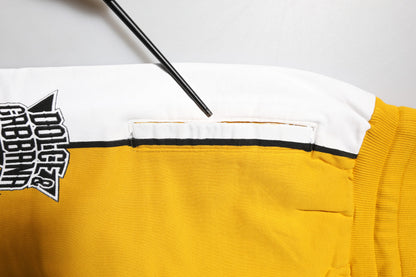 Pantalon de jogging à cordon de serrage en coton jaune Dolce &amp; Gabbana