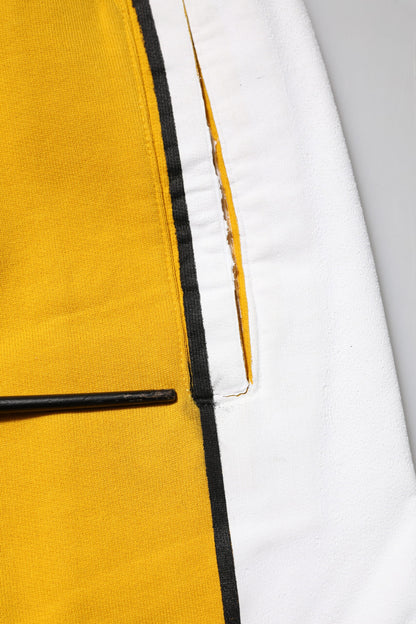 Pantalon de jogging à cordon de serrage en coton jaune Dolce &amp; Gabbana