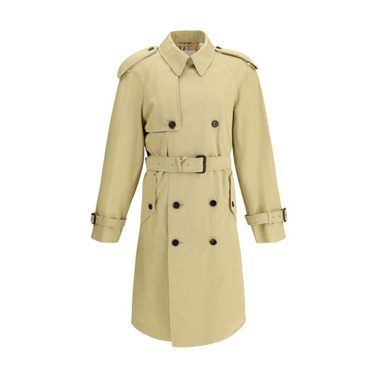 Trench-coat Burberry en gabardine de coton de taille moyenne