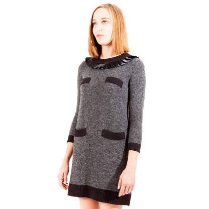 Love Moschino Gray Wool Dress