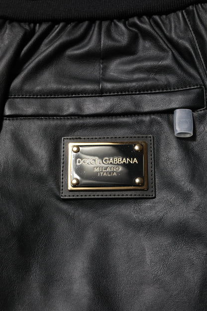 Dolce & Gabbana Black Cotton Cargo Men Jogger Pants by Dolce & Gabbana