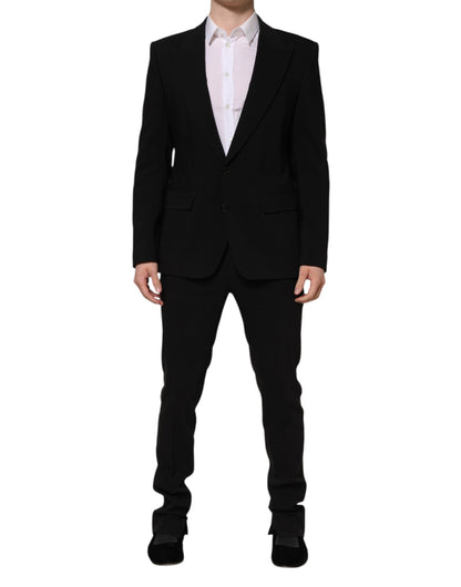 Costume 2 pièces droit noir MARTINI de Dolce &amp; Gabbana