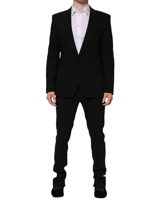 Costume 2 pièces droit noir MARTINI de Dolce &amp; Gabbana