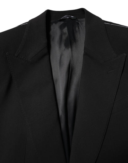Costume 2 pièces droit noir MARTINI de Dolce &amp; Gabbana