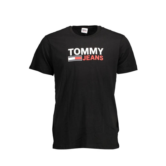T-shirt en coton noir Tommy Hilfiger