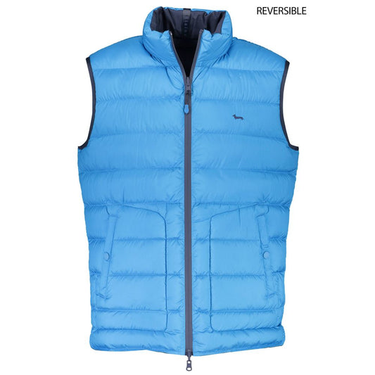 Harmont &amp; Blaine Blue Polyester Jacket