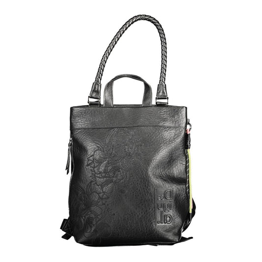 Sac à dos en polyéthylène noir Desigual
