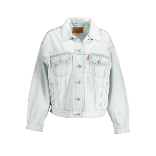 Levi's Blue Cotton Jackets &amp; Coat