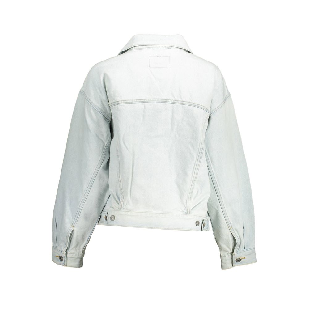Levi's Blue Cotton Jackets &amp; Coat
