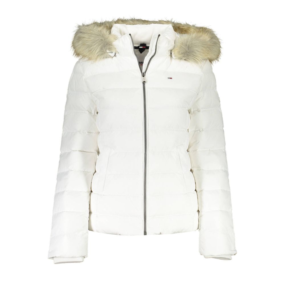 Tommy Hilfiger White Polyester Jackets &amp; Coat