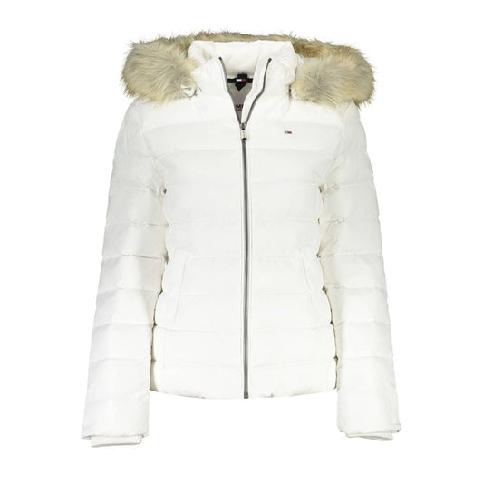 Tommy Hilfiger White Polyester Jackets &amp; Coat
