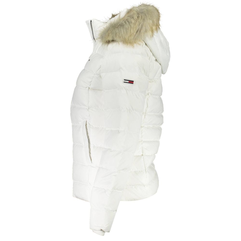 Tommy Hilfiger White Polyester Jackets &amp; Coat