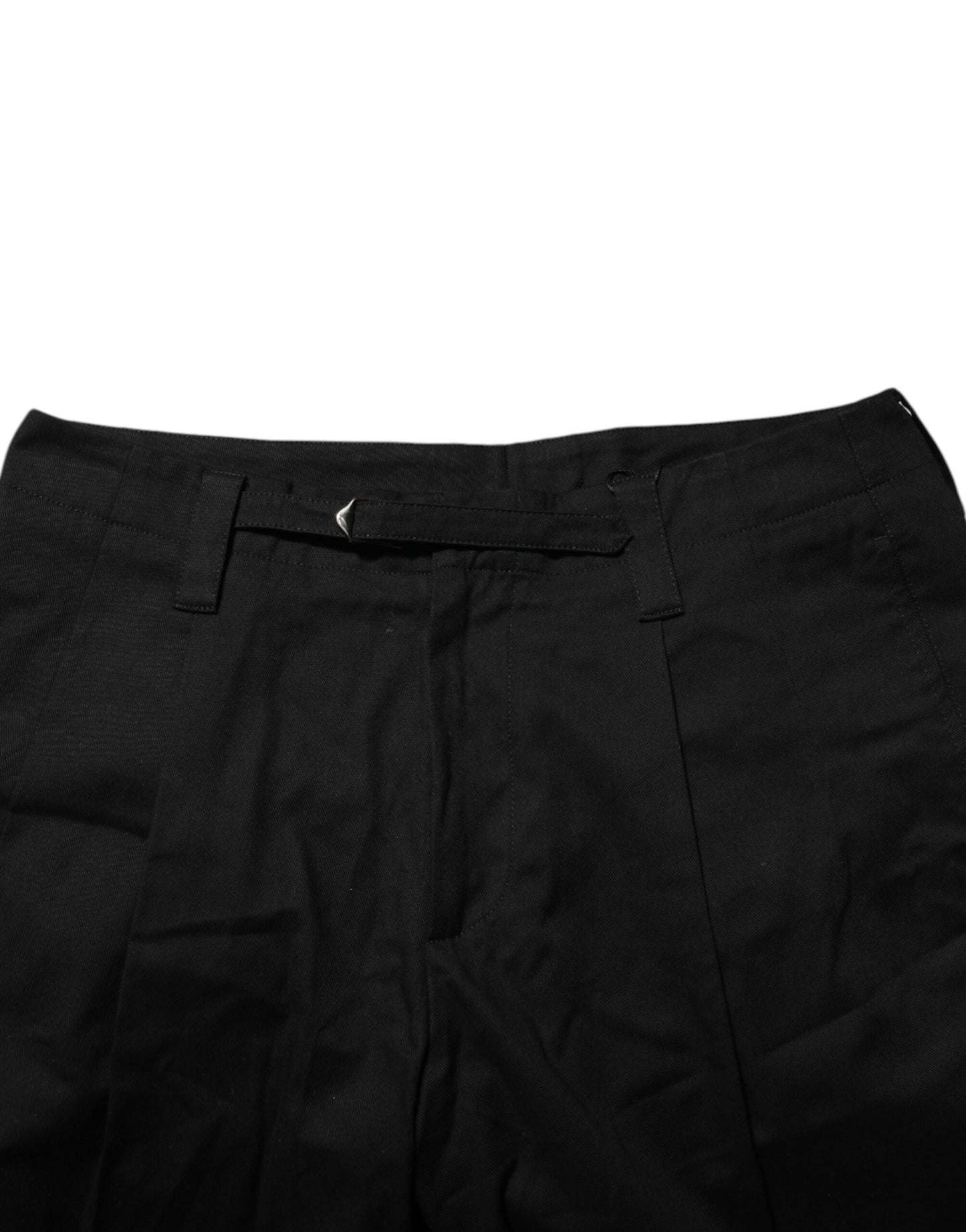 Dolce &amp; Gabbana Black Cotton Knee Length Men Bermuda Shorts