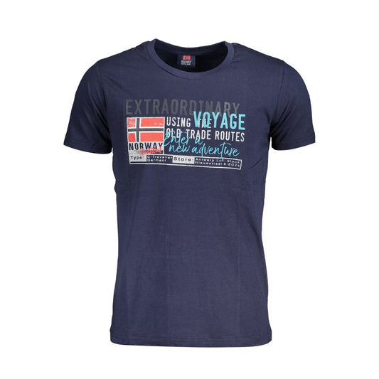 T-shirt bleu en coton Norvège 1963