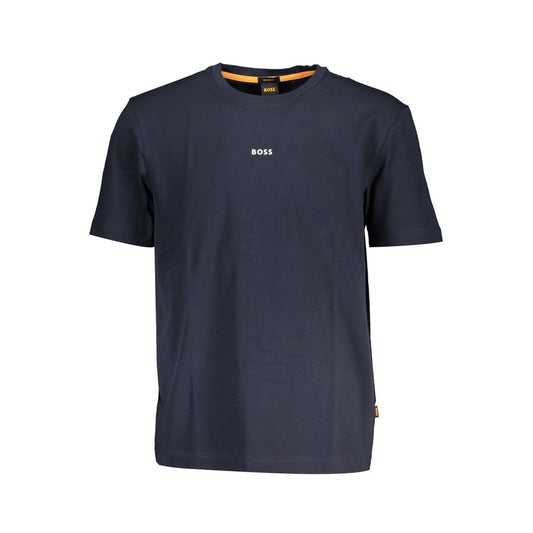 T-shirt en coton bleu Hugo Boss