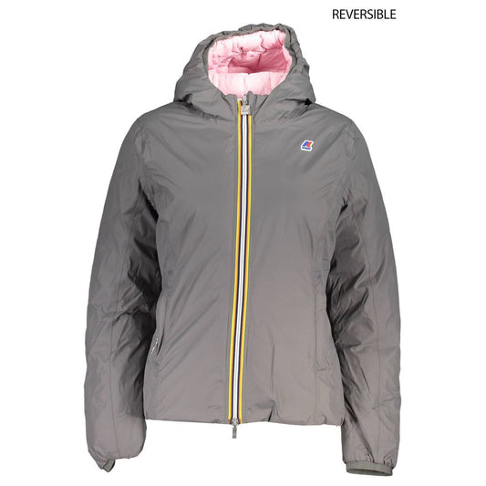 K-WAY Gray Polyamide Jackets &amp; Coat