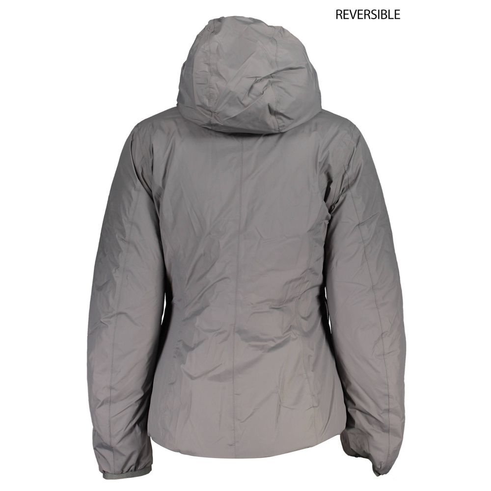 K-WAY Gray Polyamide Jackets &amp; Coat