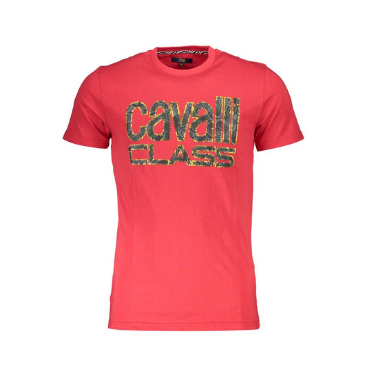 T-shirt en coton rouge Cavalli Class