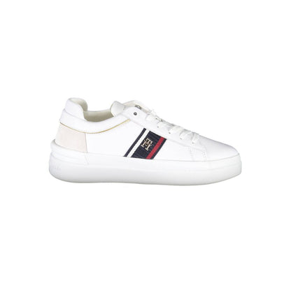 Tommy Hilfiger White Polyester Sneaker by Tommy Hilfiger
