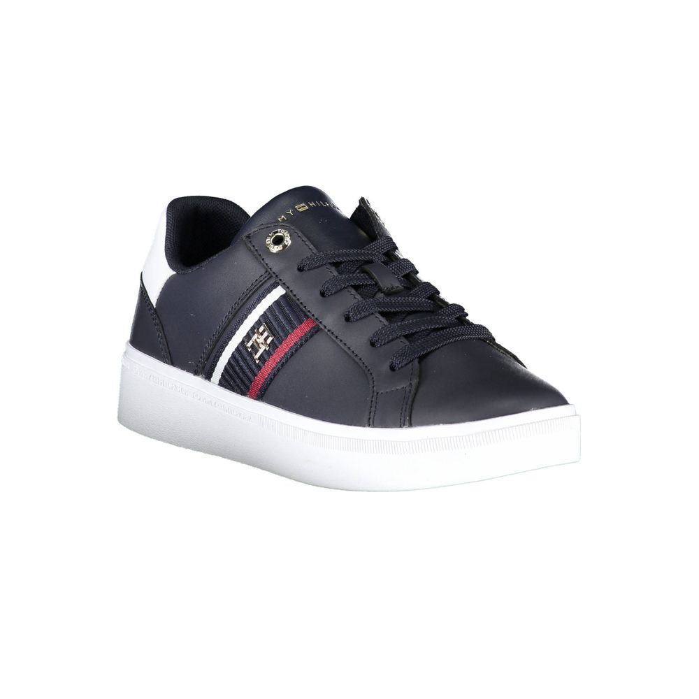 Tommy Hilfiger Blue Polyester Sneaker by Tommy Hilfiger