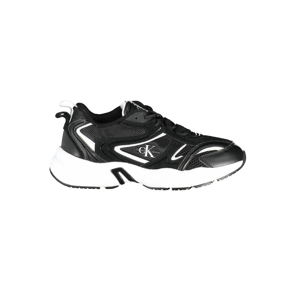 Calvin Klein Black Polyester Sneaker by Calvin Klein