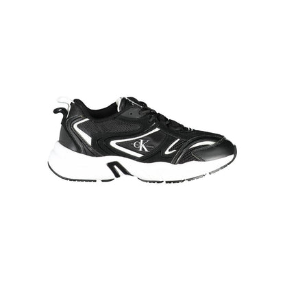 Calvin Klein Black Polyester Sneaker by Calvin Klein