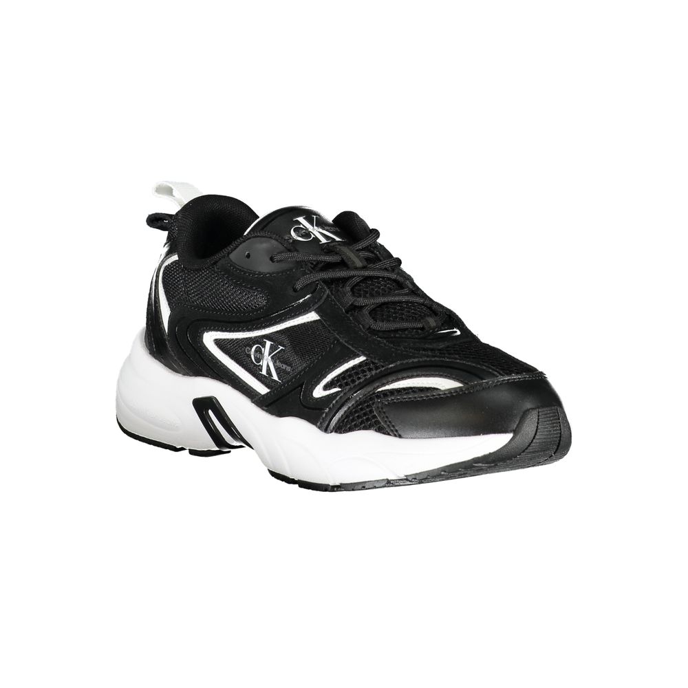 Calvin Klein Black Polyester Sneaker by Calvin Klein