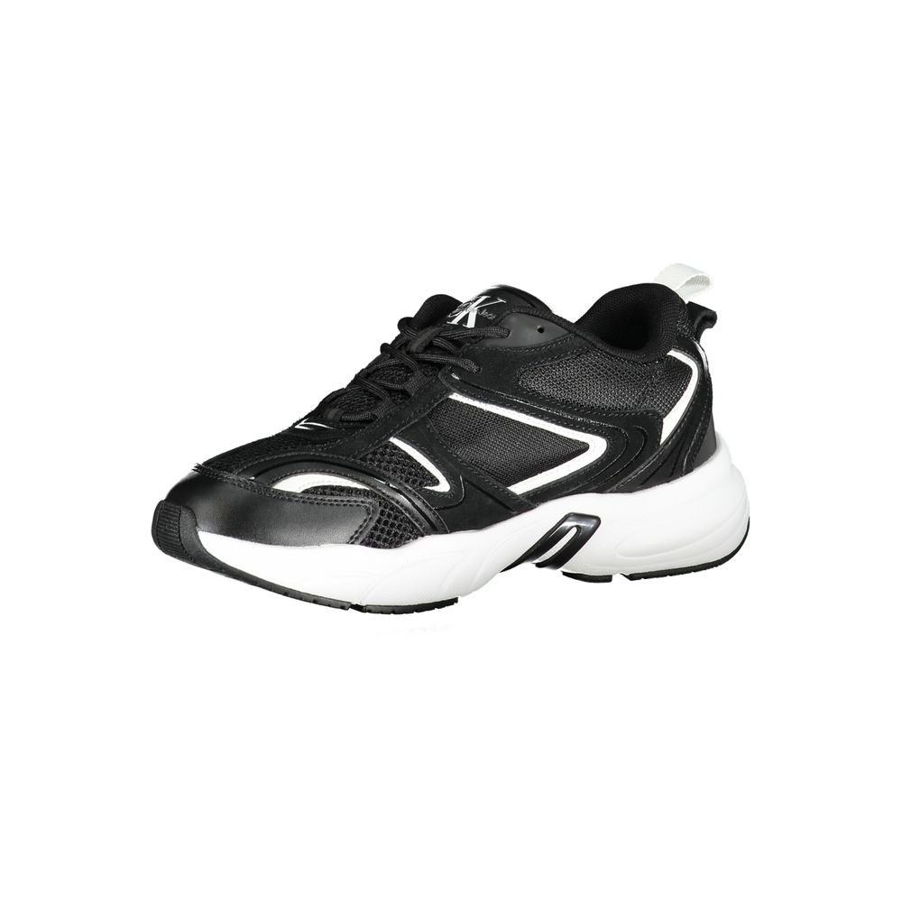Calvin Klein Black Polyester Sneaker by Calvin Klein