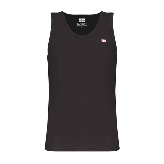 Norway 1963 Cotton Tank Top Men Black Luxury Edition