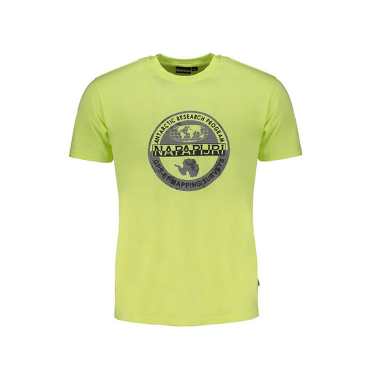 T-shirt en coton jaune Napapijri