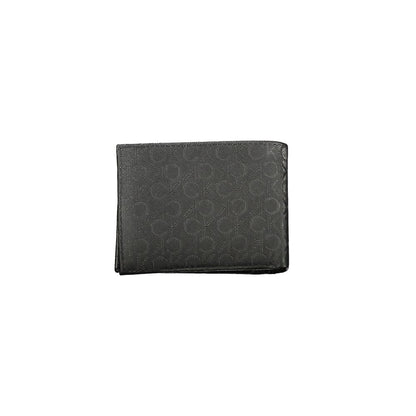 Portefeuille en cuir noir Calvin Klein