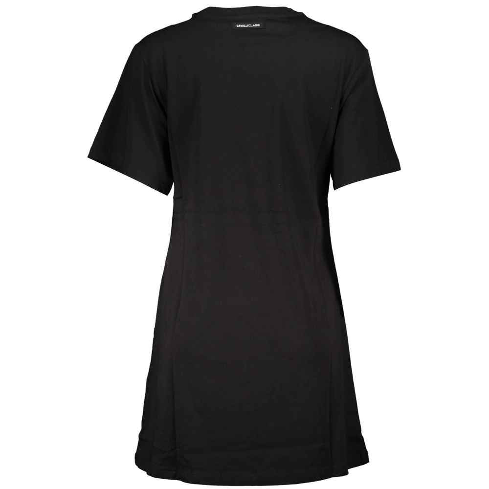 Cavalli Class Black Cotton Dress