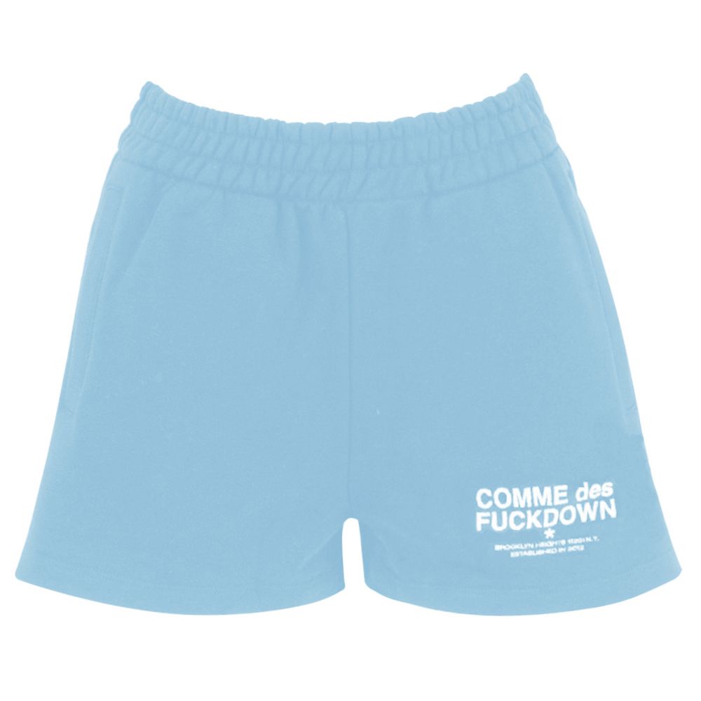 Short en coton bleu Comme des Garçons Fuckdown