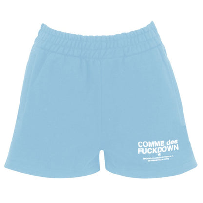Short en coton bleu Comme des Garçons Fuckdown